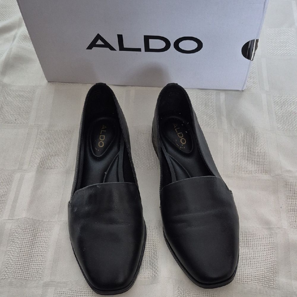 Aldo Elegant Black Slip-On Shoes